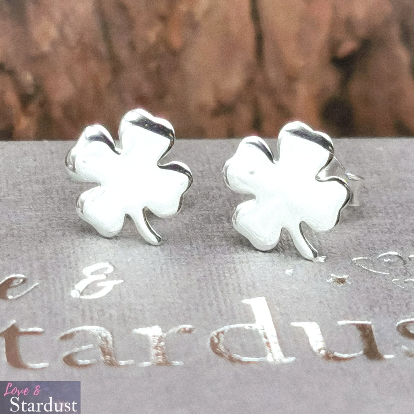 FOUR LEAF CLOVER Sterling Silver Earrings