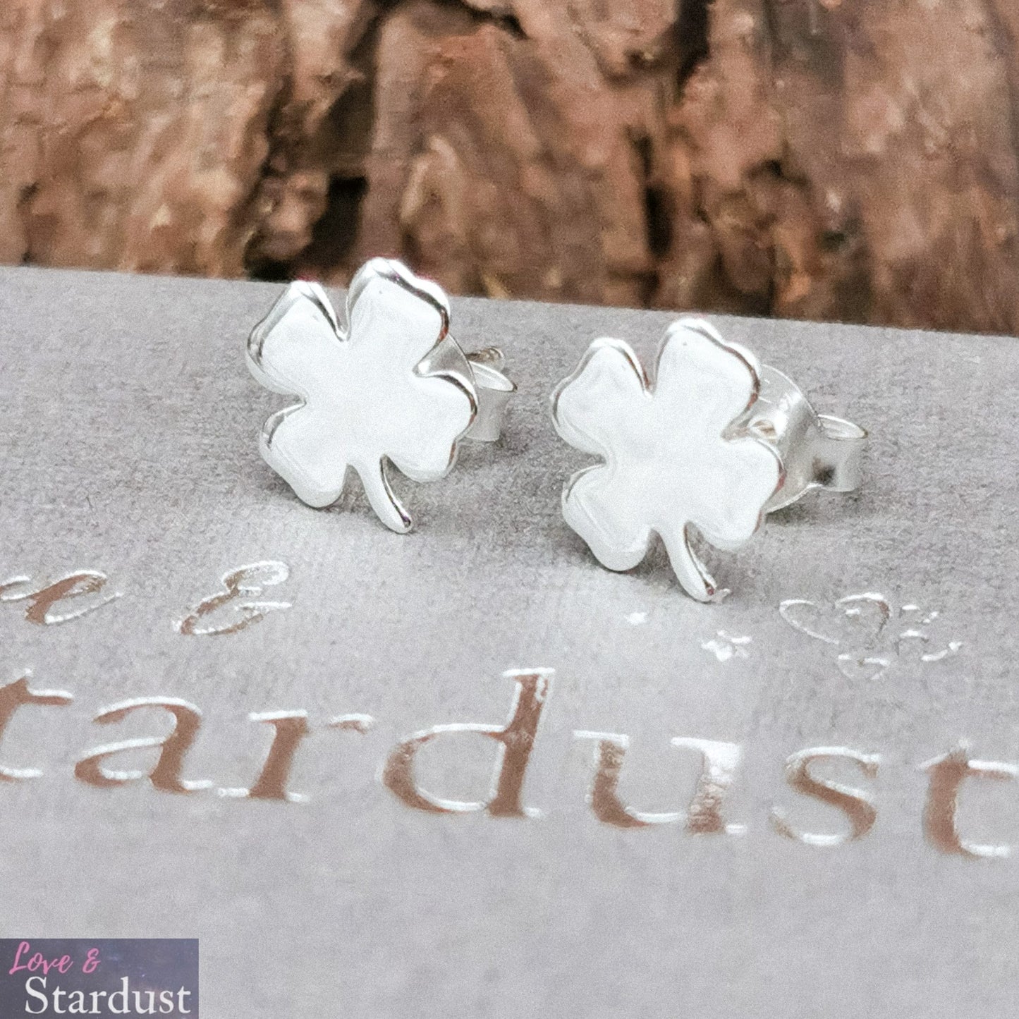 FOUR LEAF CLOVER Sterling Silver Earrings