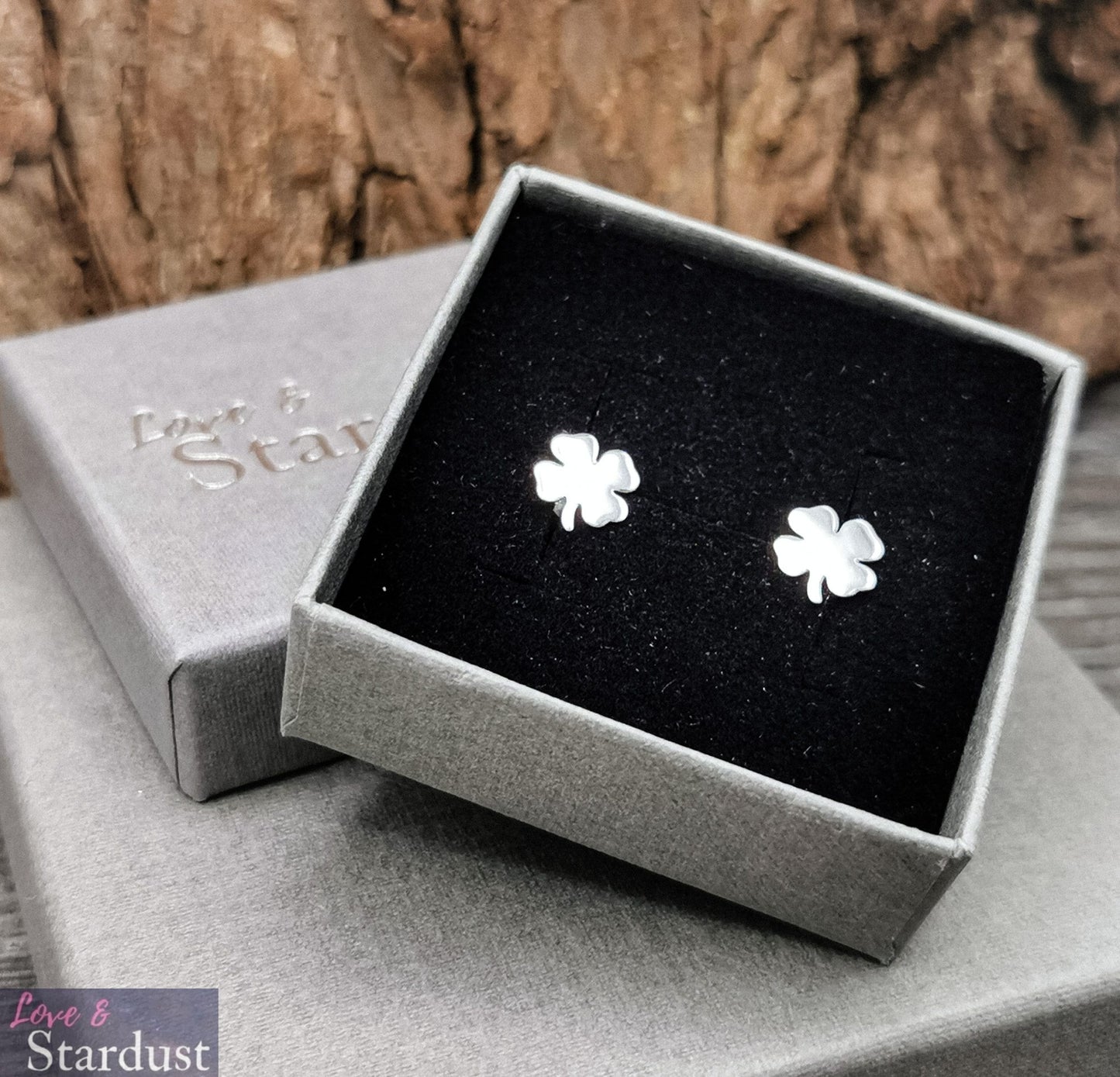 FOUR LEAF CLOVER Sterling Silver Earrings