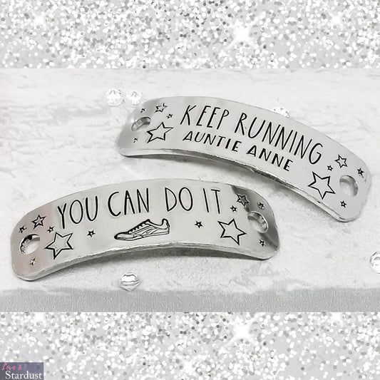 KEEP RUNNING YOU CAN DO IT Personalised Trainer Tags