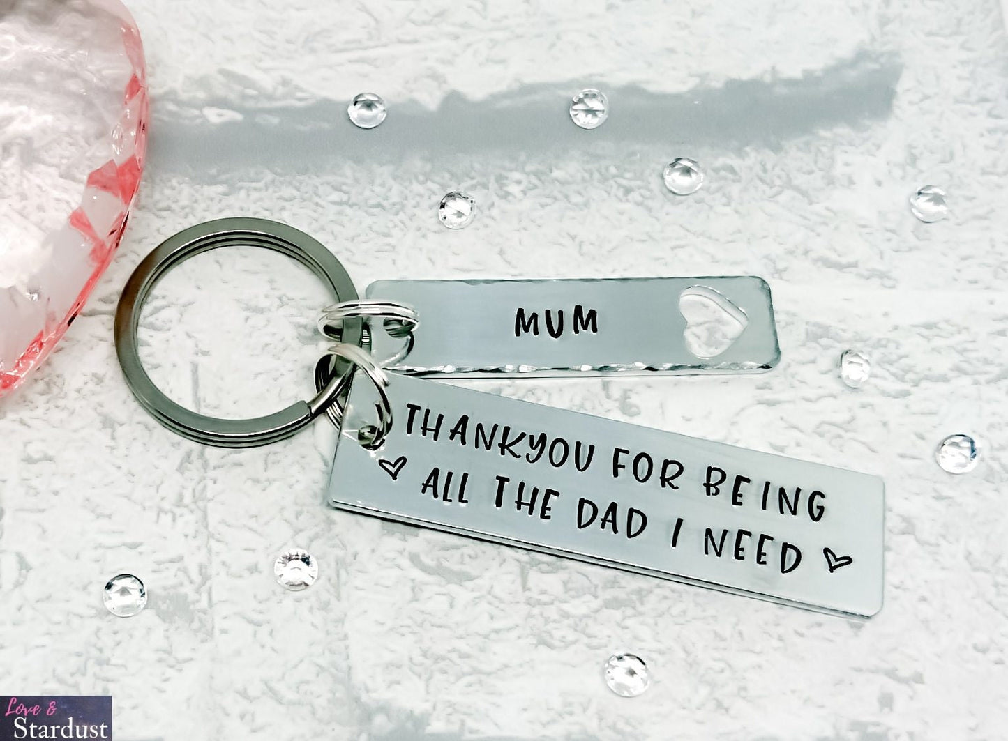 SINGLE MUM Personalised Keyring