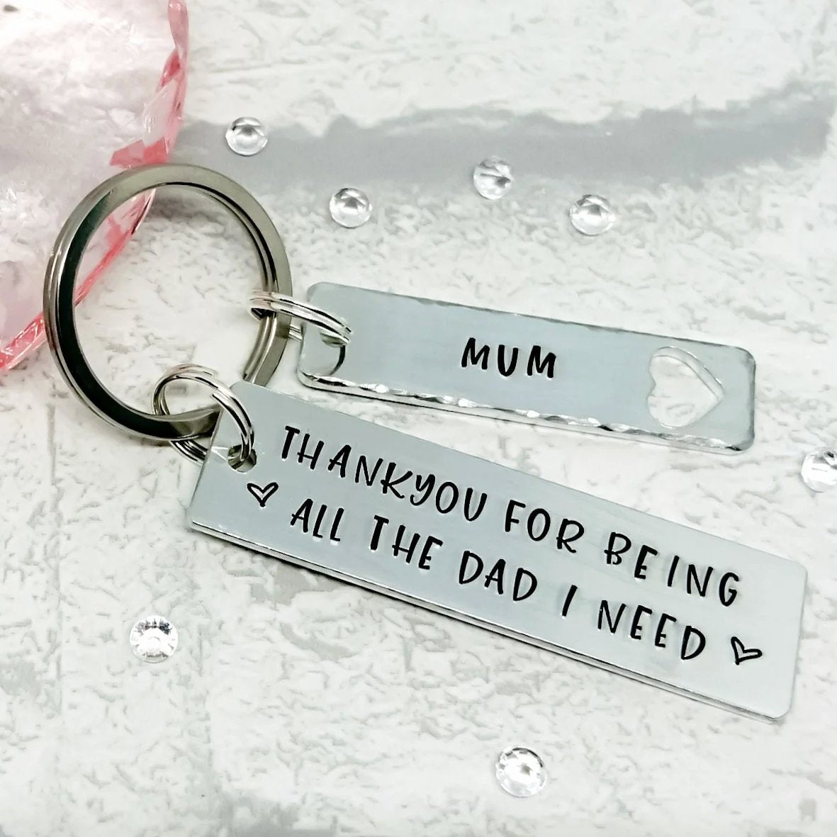 SINGLE MUM Personalised Keyring