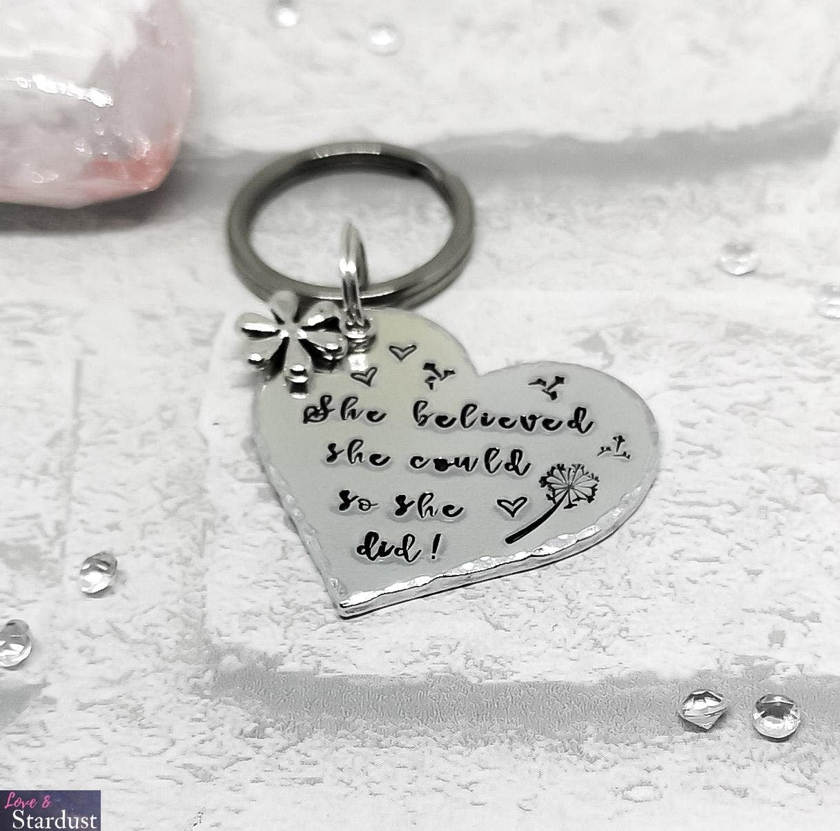 SHE BELIEVED SHE COULD Keyring