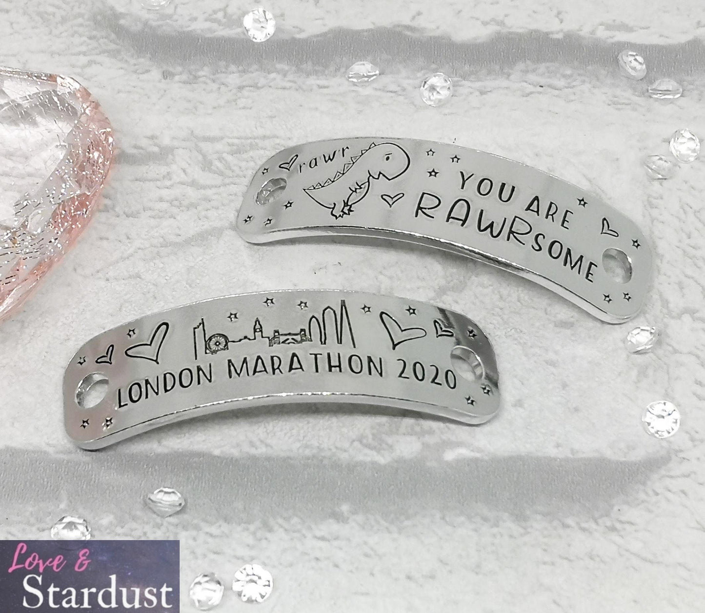 YOU ARE RAWRSOME London Skyline Trainer Tags