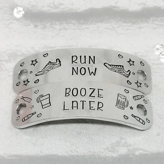 RUN NOW BOOZE LATER Trainer Tags