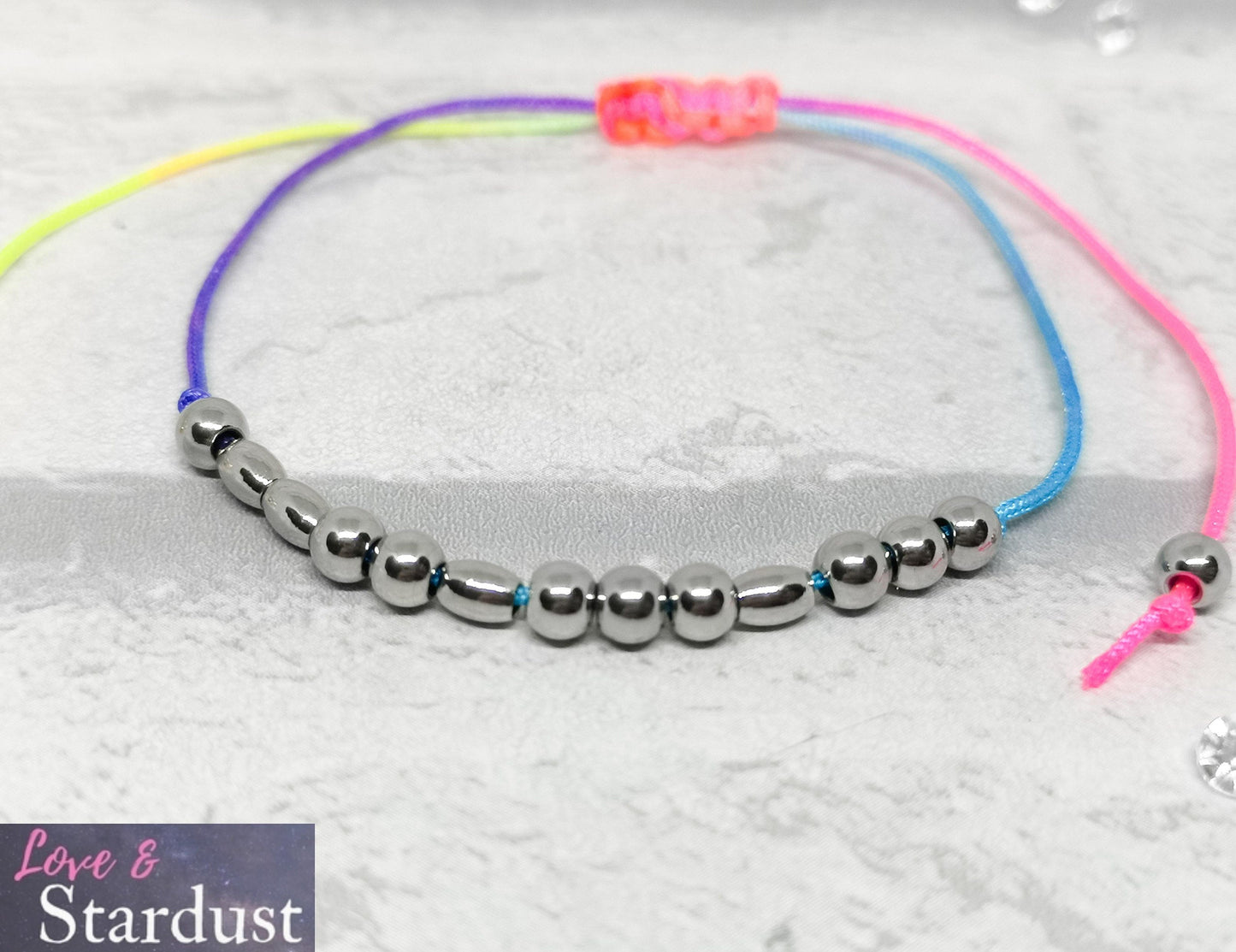 PRIDE Morse Code Bracelet