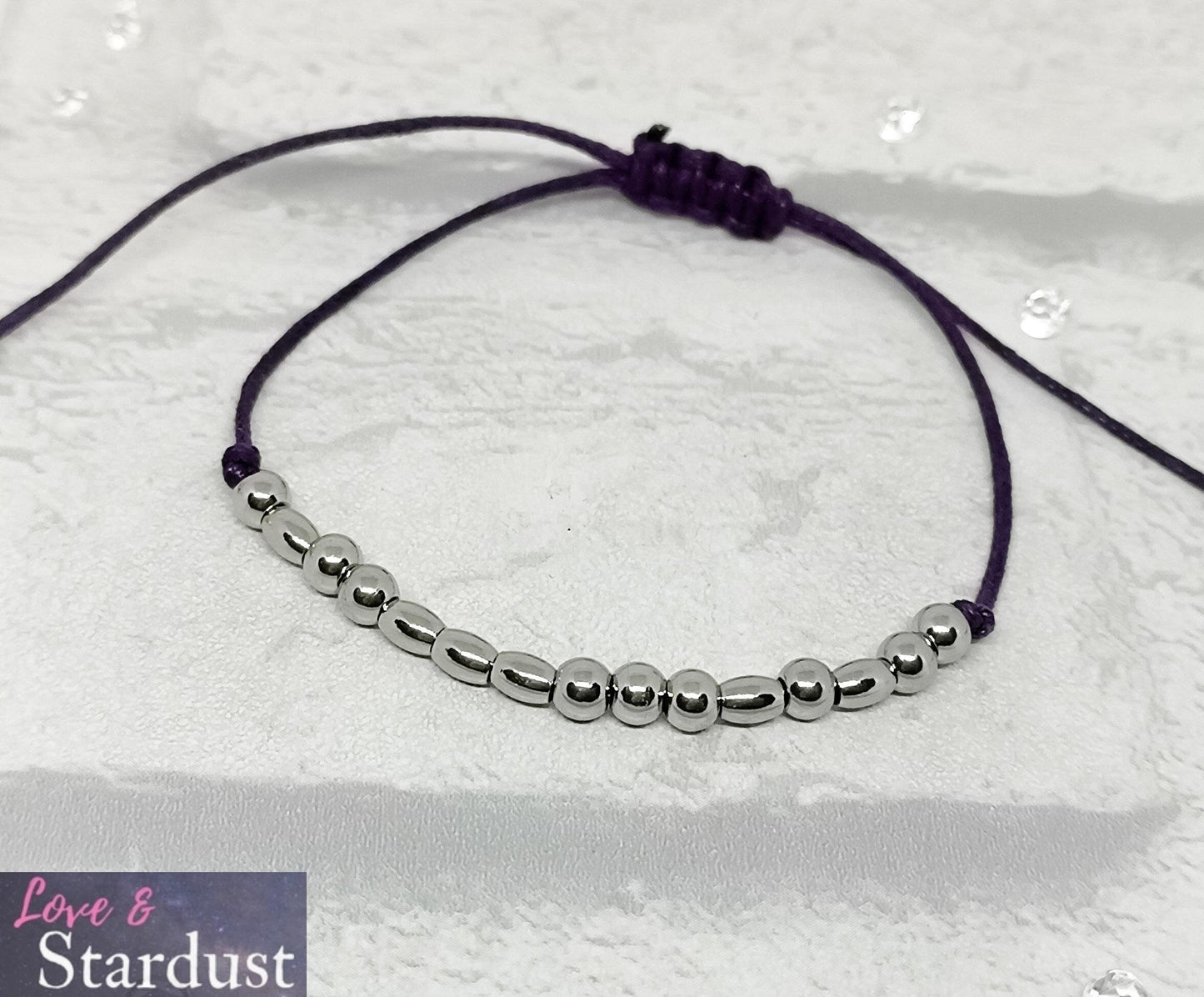 LOVED Morse Code Bracelet