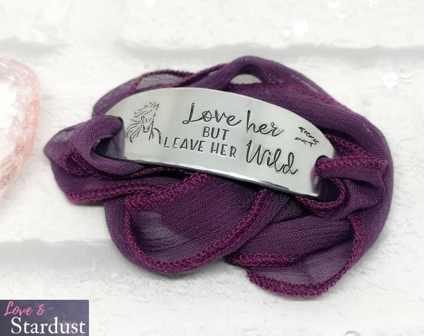 WILD HORSE Silk Wrap Bracelet