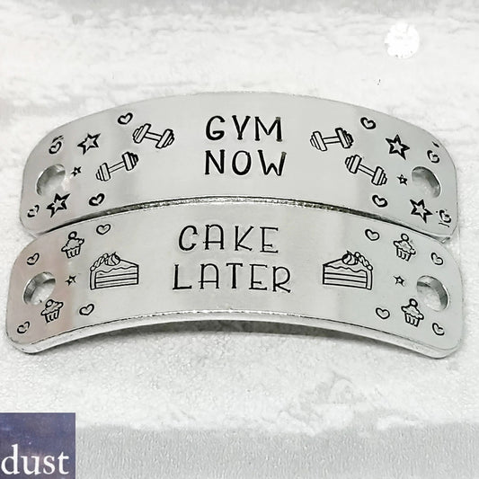GYM NOW CAKE LATER Trainer Tags