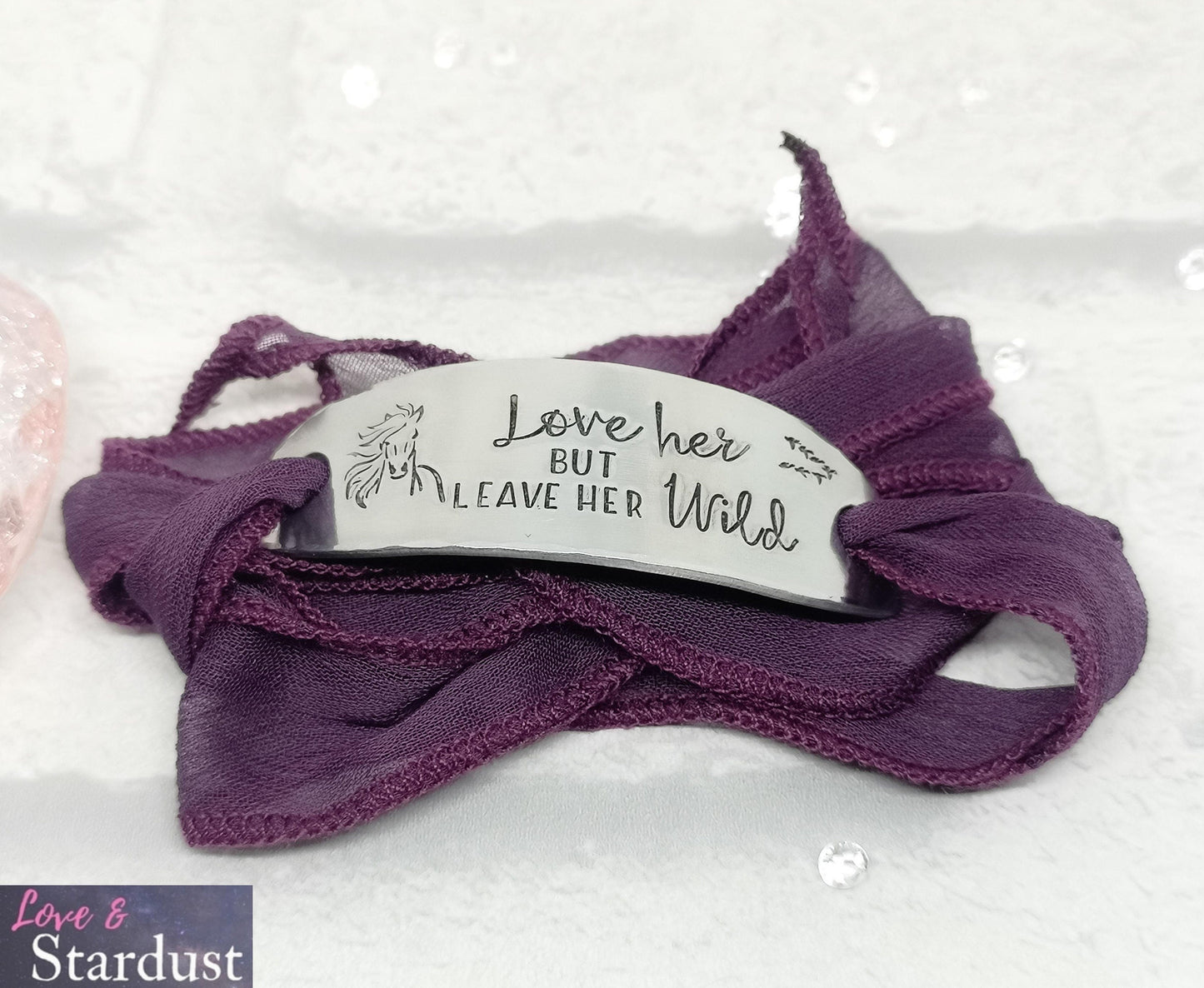 WILD HORSE Silk Wrap Bracelet