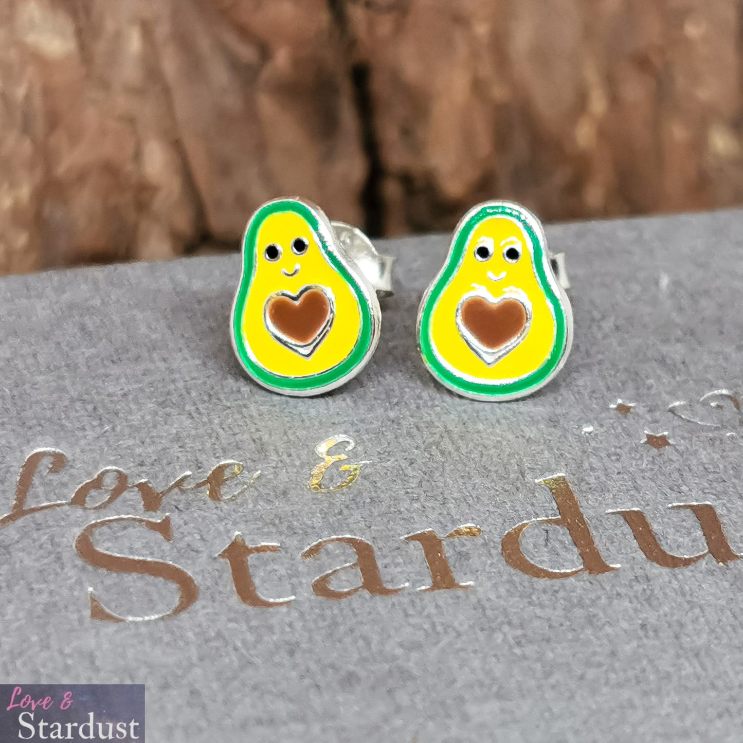 AVOCADO Sterling Silver & Enamel Earrings