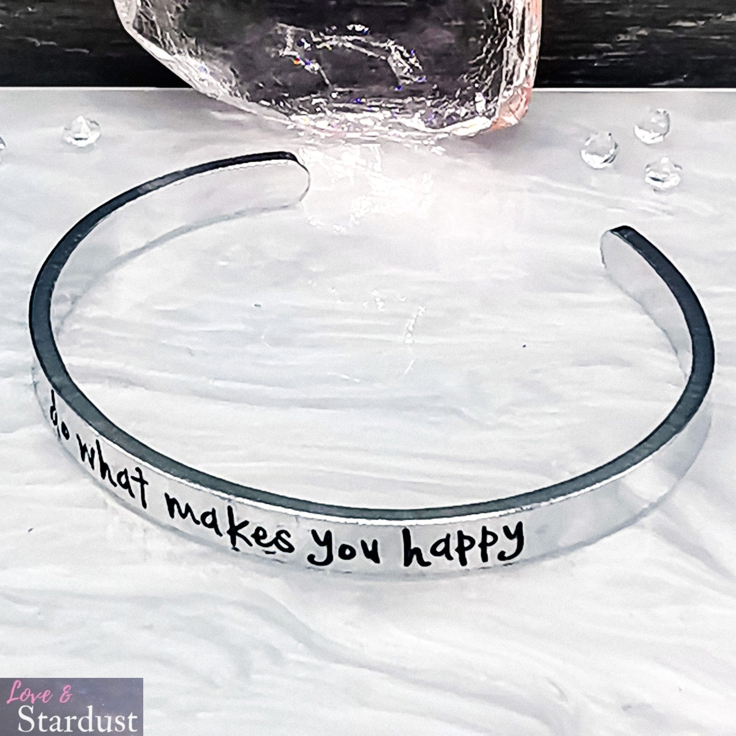 DO WHAT MAKES YOU HAPPY Cuff Bracelet