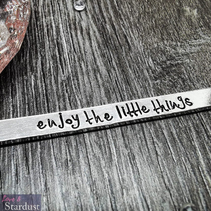 ENJOY THE LITTLE THINGS Cuff Bracelet