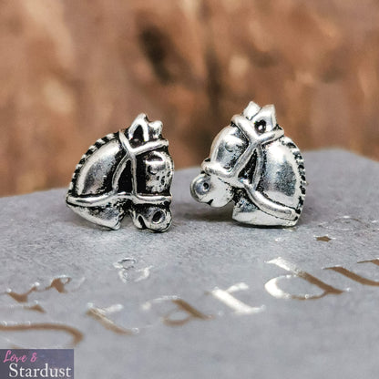 HORSE HEAD Sterling Silver Earrings