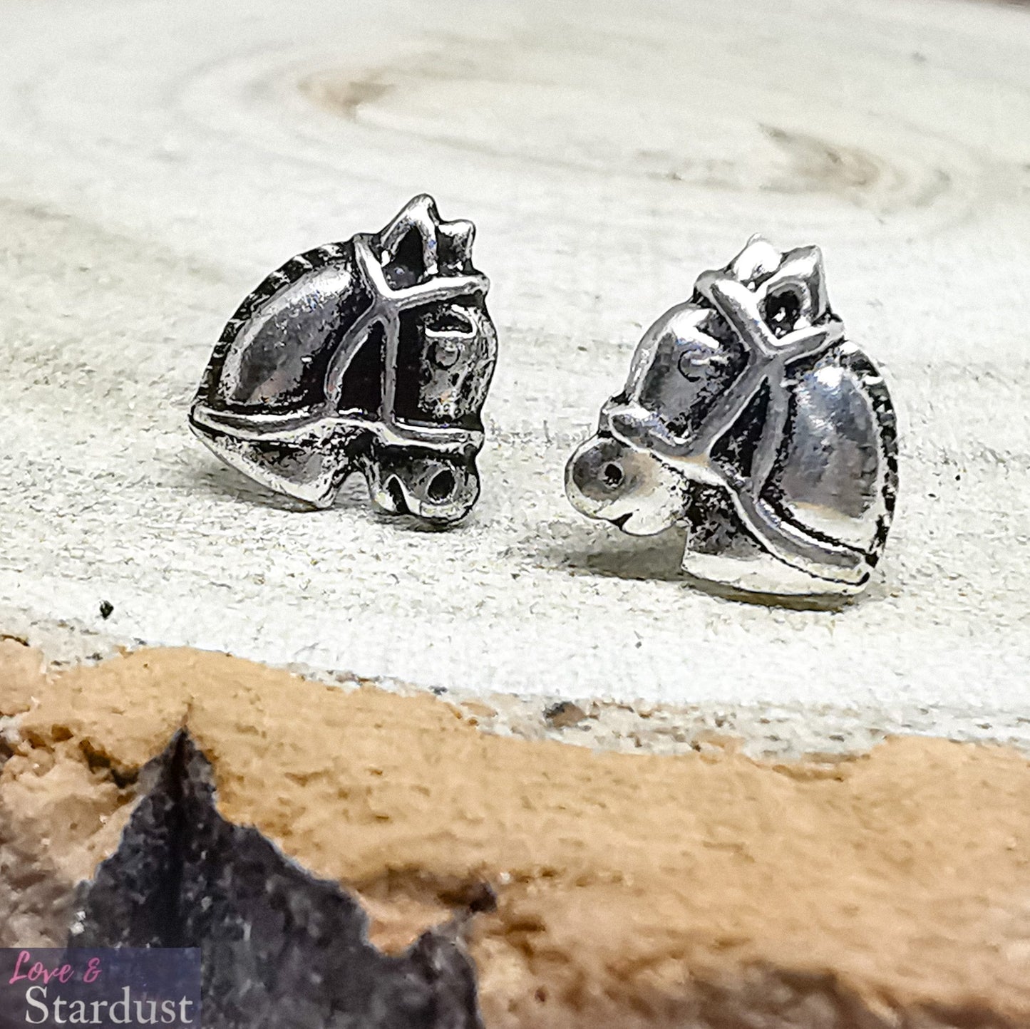 HORSE HEAD Sterling Silver Earrings