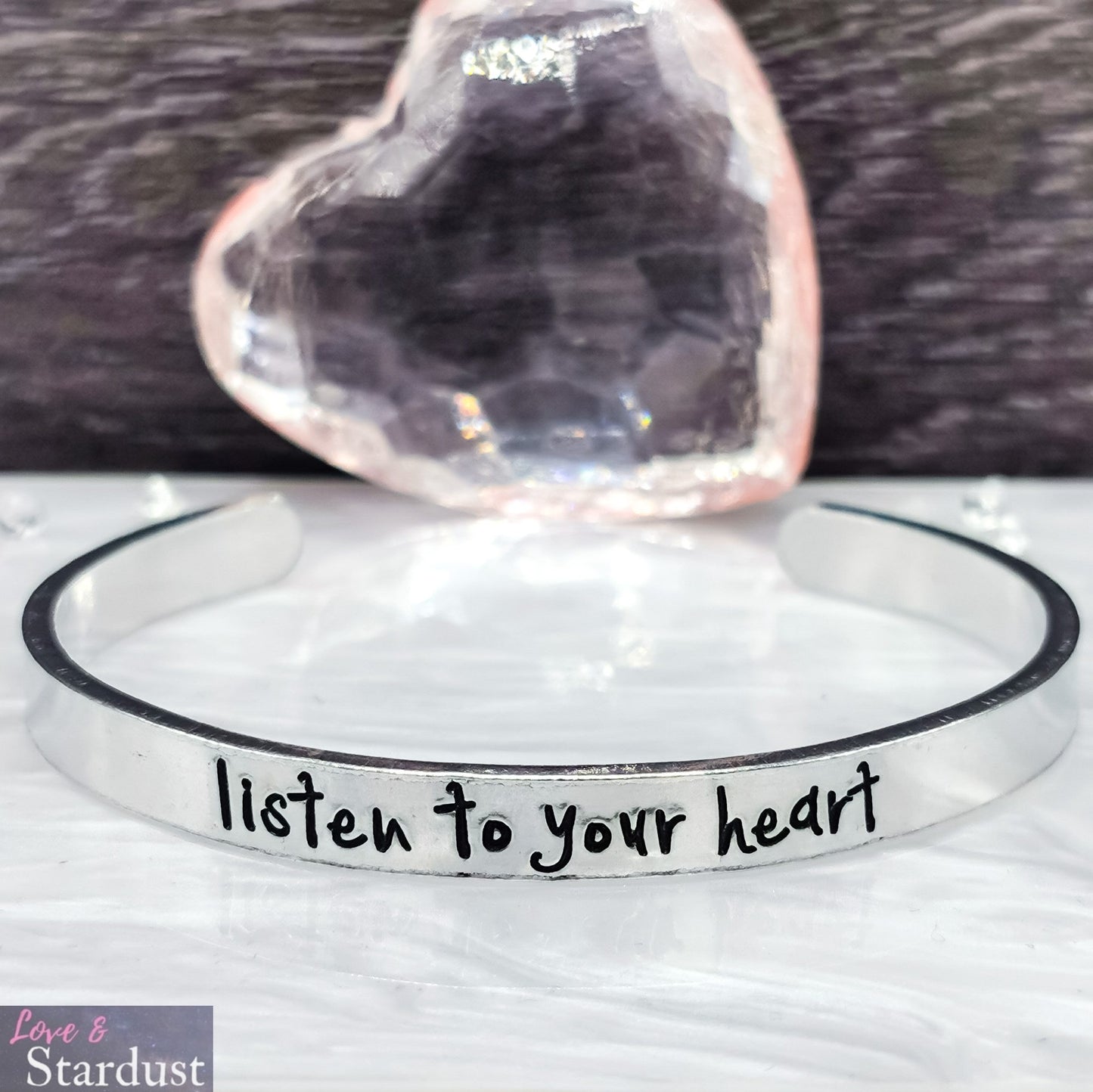 LISTEN TO YOUR HEART Cuff Bracelet