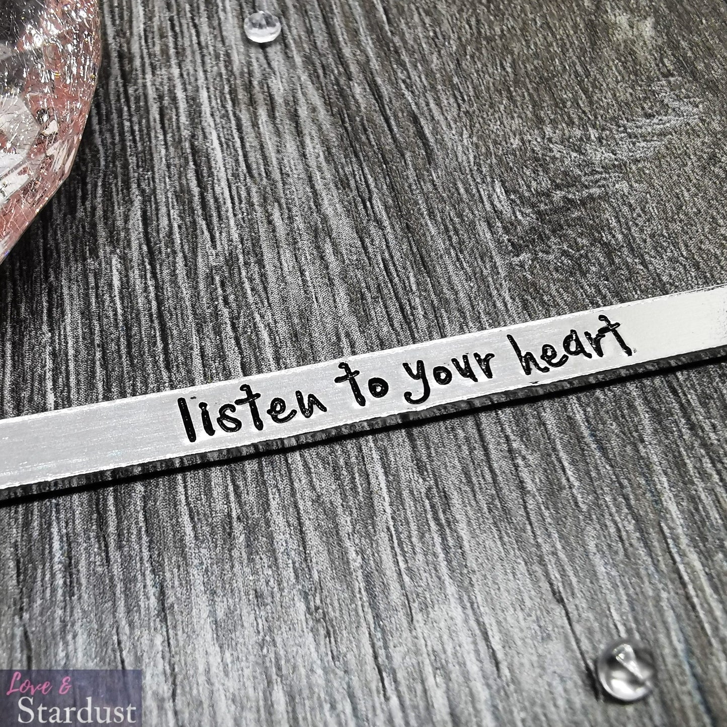 LISTEN TO YOUR HEART Cuff Bracelet