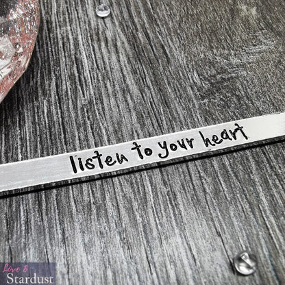 LISTEN TO YOUR HEART Cuff Bracelet