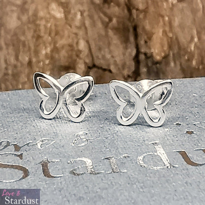 OPEN BUTTERFLY Sterling Silver Earrings