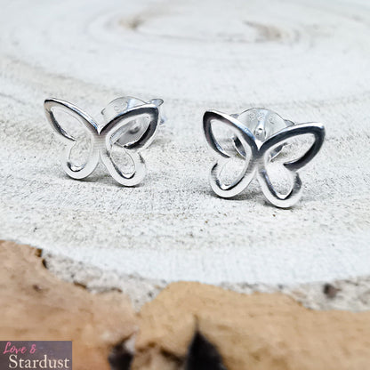 OPEN BUTTERFLY Sterling Silver Earrings