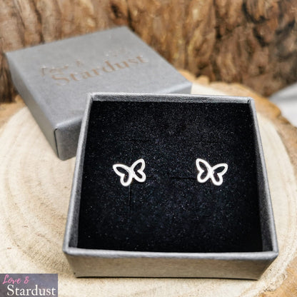 OPEN BUTTERFLY Sterling Silver Earrings