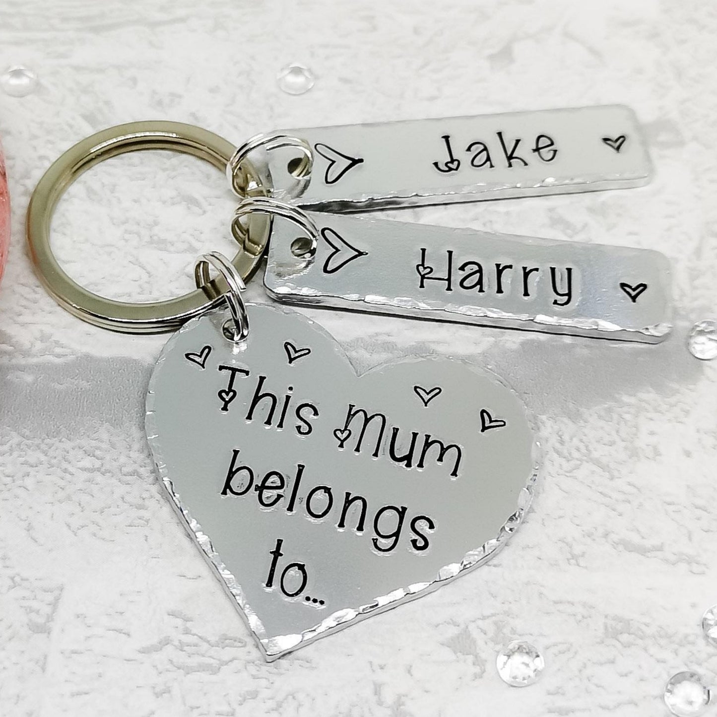 THIS MUMMY/GRANDMA BELONGS TO Personalised Keyring