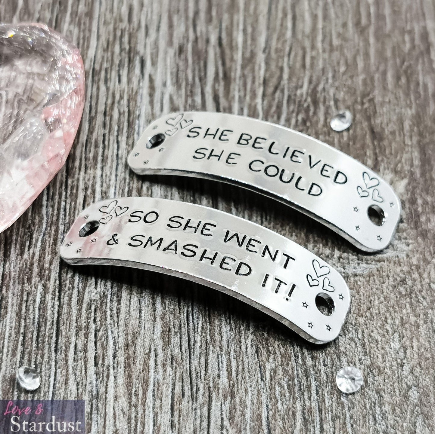SHE BELIEVED SHE COULD, SO SHE WENT & SMASHED IT Trainer Tags