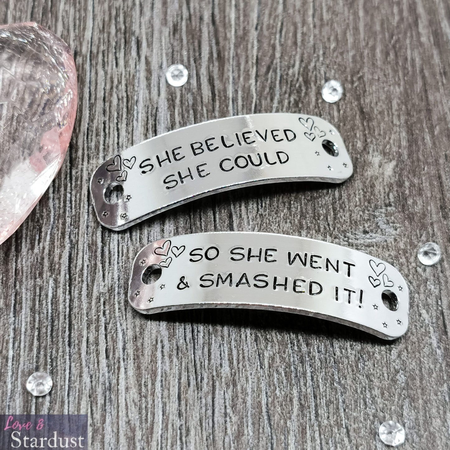 SHE BELIEVED SHE COULD, SO SHE WENT & SMASHED IT Trainer Tags