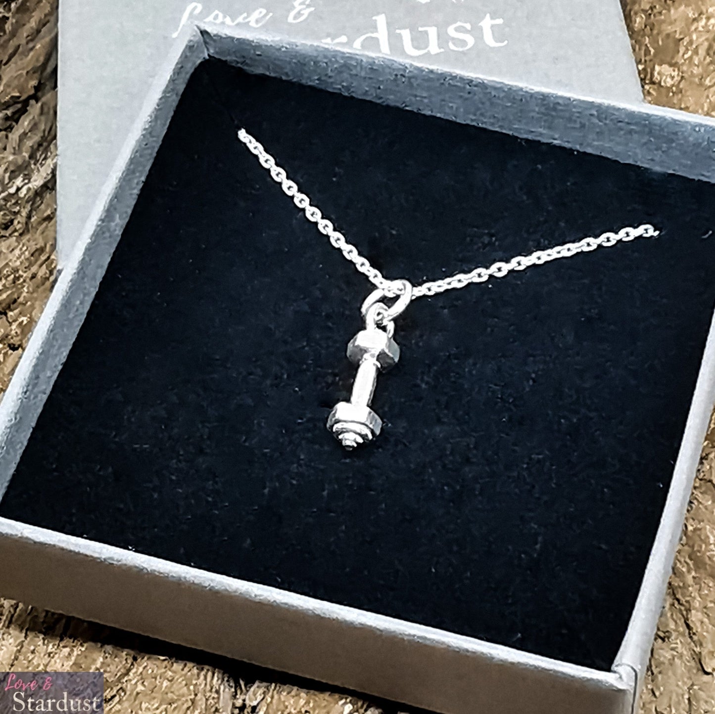 DUMB-BELL Sterling Silver Necklace