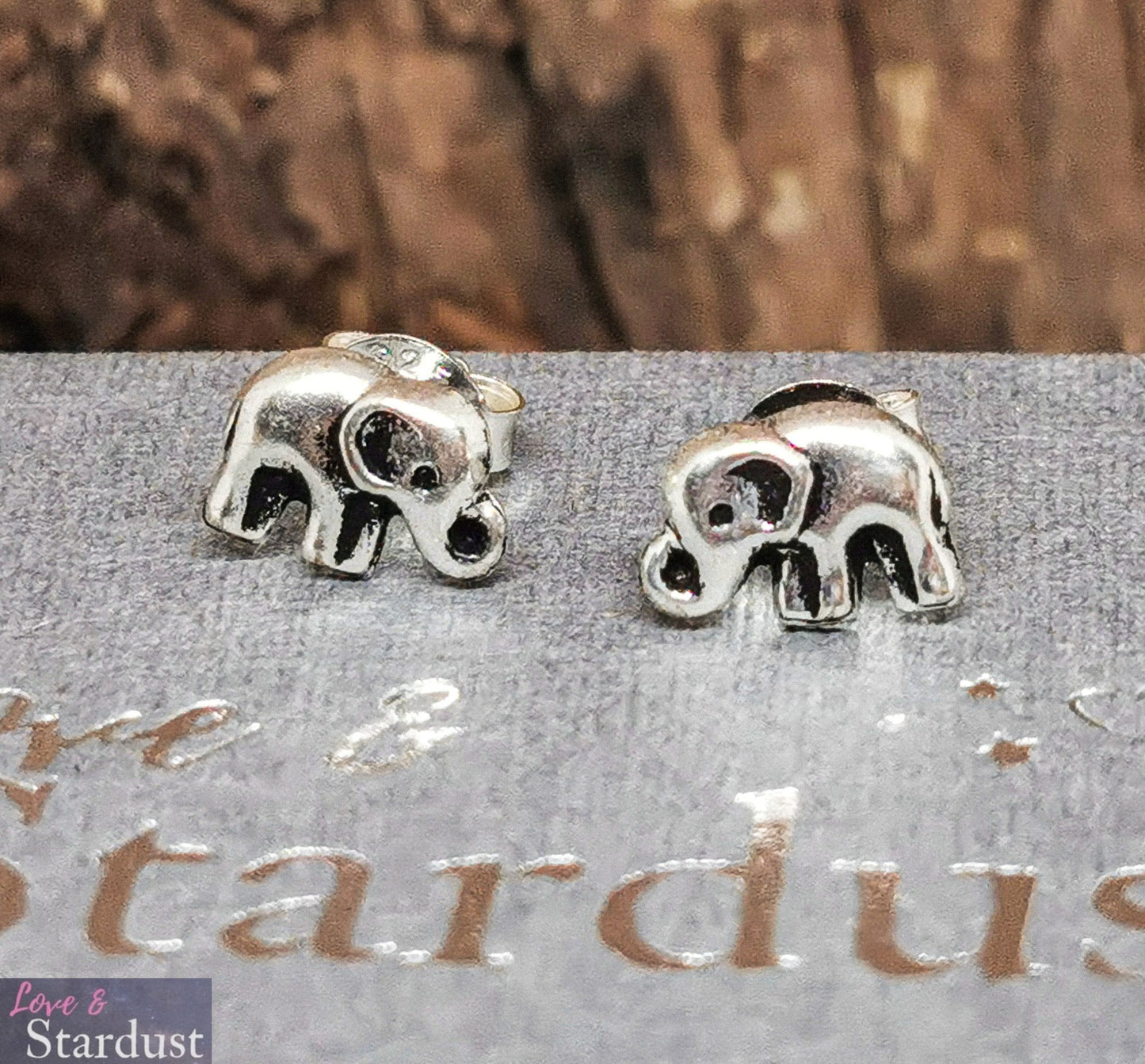 TINY ELEPHANT Sterling Silver Earrings