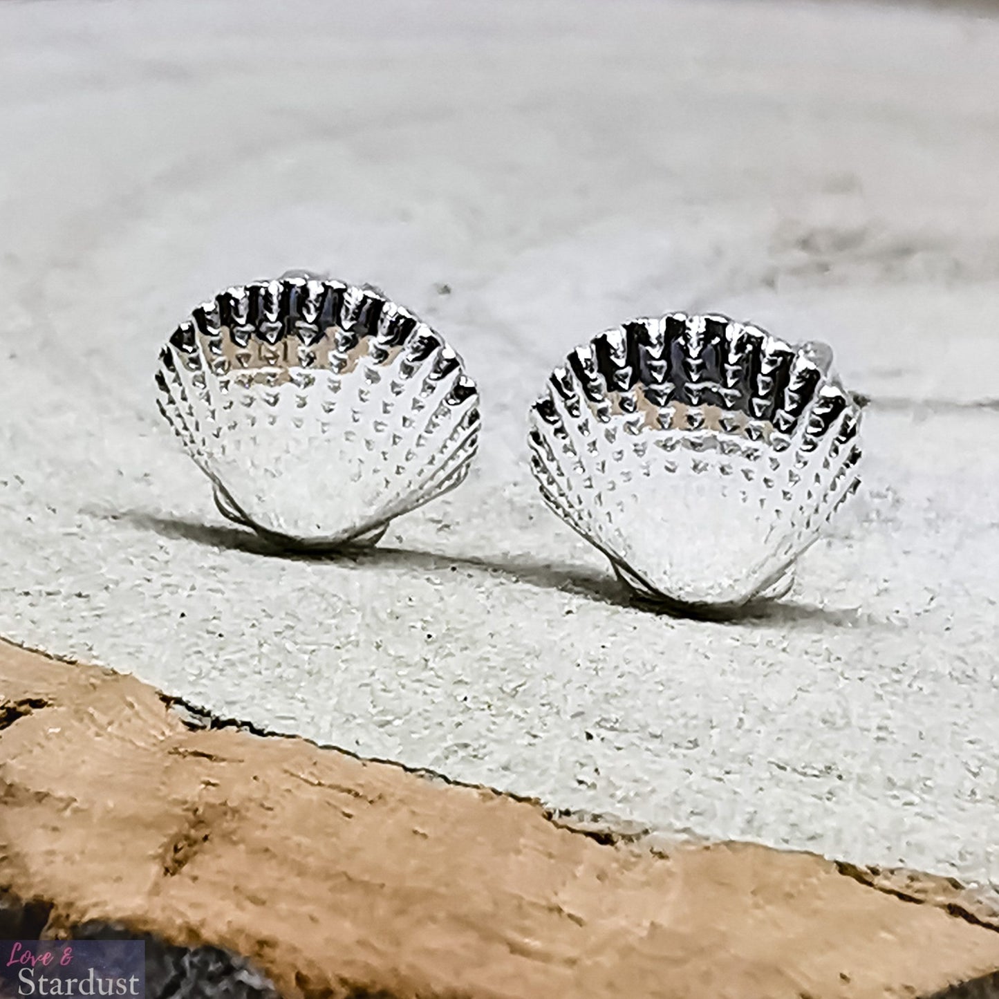 SCALLOP SHELL Sterling Silver Earrings