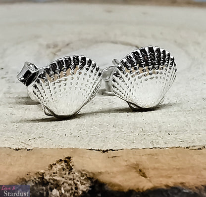 SCALLOP SHELL Sterling Silver Earrings