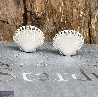 SCALLOP SHELL Sterling Silver Earrings