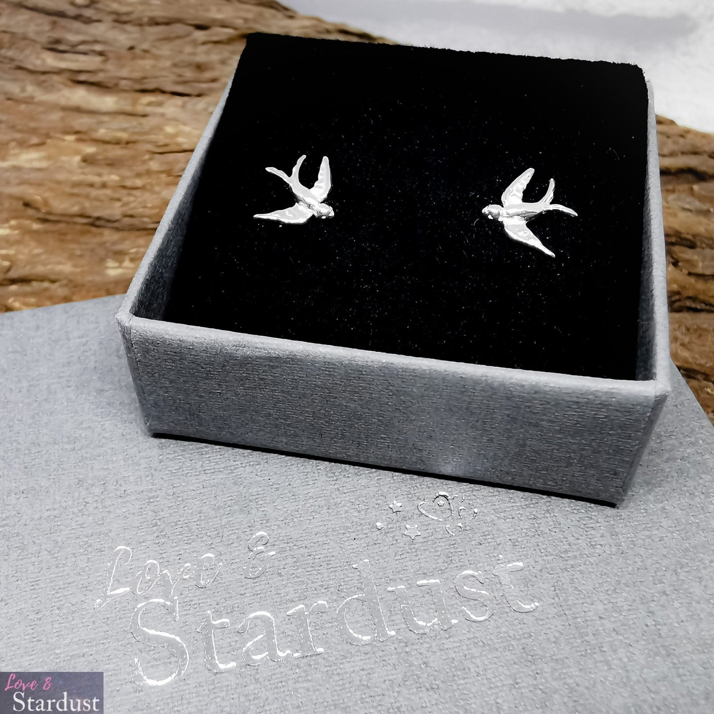 SWALLOW BIRDS Sterling Silver Earrings