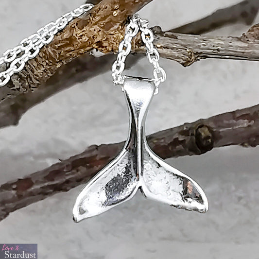 WHALE TAIL Sterling Silver Necklace