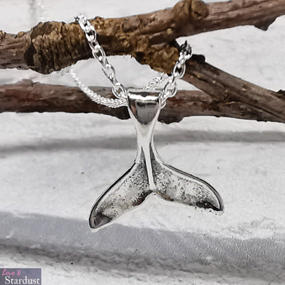 WHALE TAIL Sterling Silver Necklace