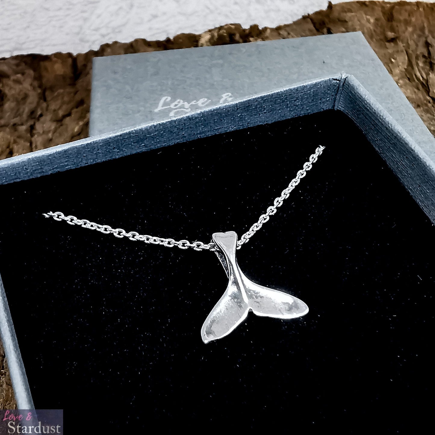 WHALE TAIL Sterling Silver Necklace