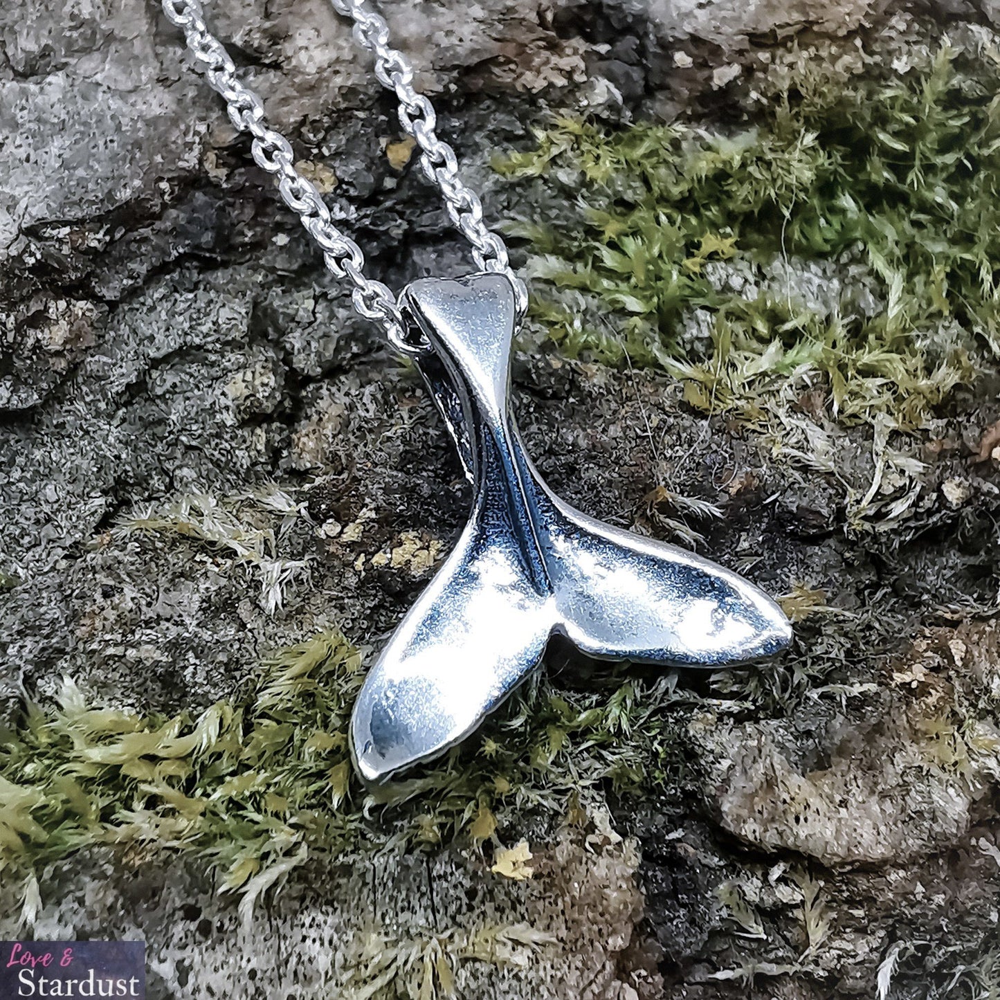 WHALE TAIL Sterling Silver Necklace