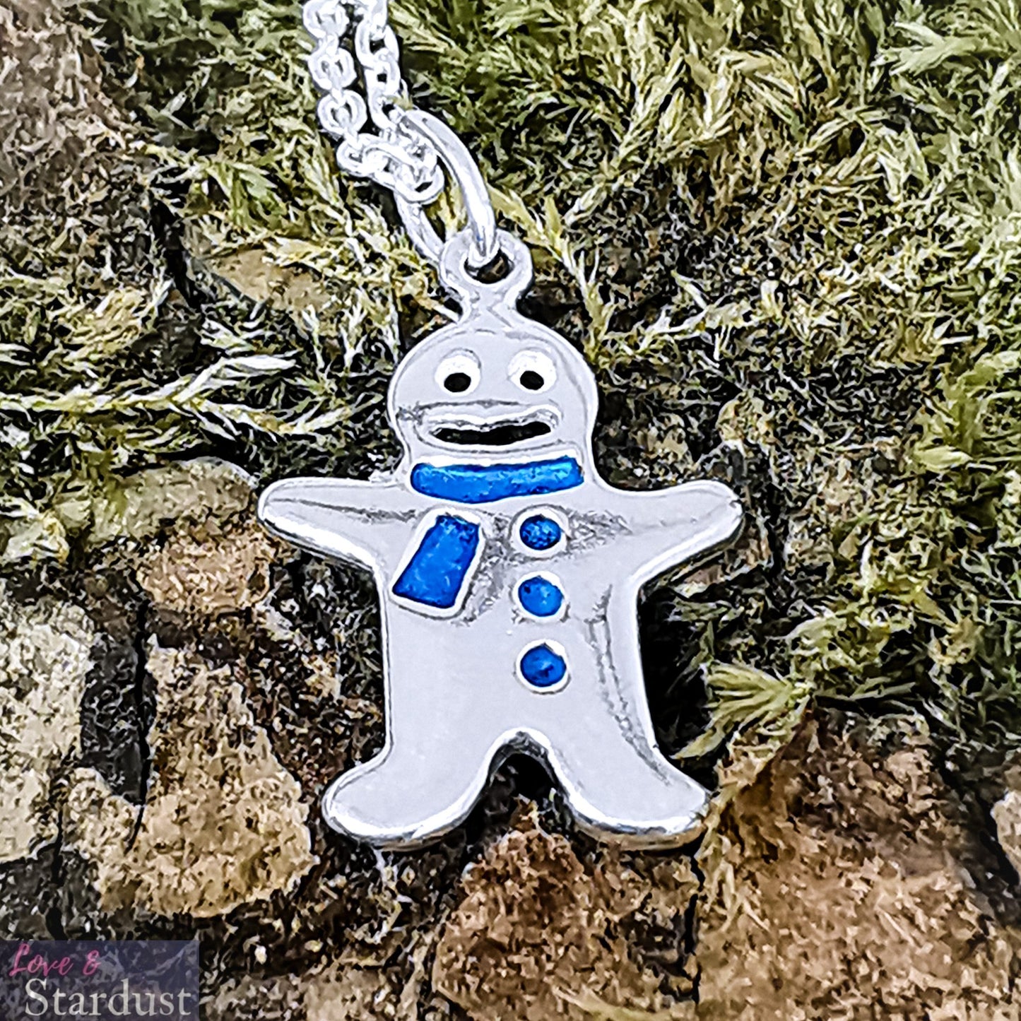 GINGERBREAD MAN Sterling Silver Necklace