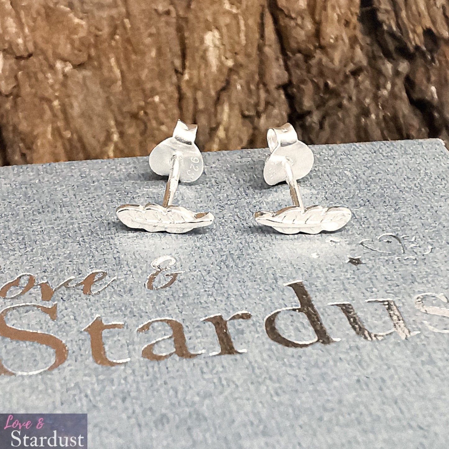 TINY FEATHER Sterling Silver Earrings