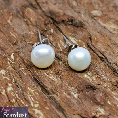 FRESHWATER CULTURED PEARL Sterling Silver Earrings