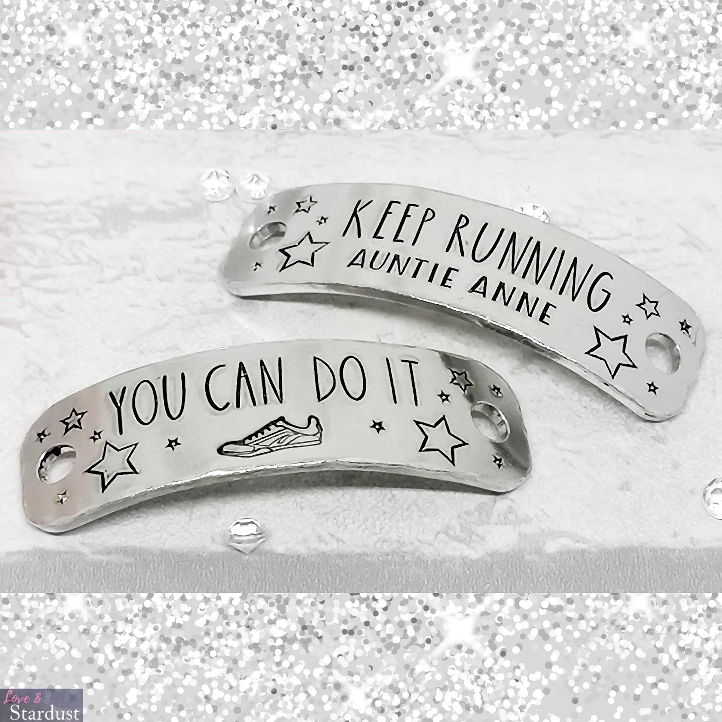 KEEP RUNNING YOU CAN DO IT Personalised Trainer Tags