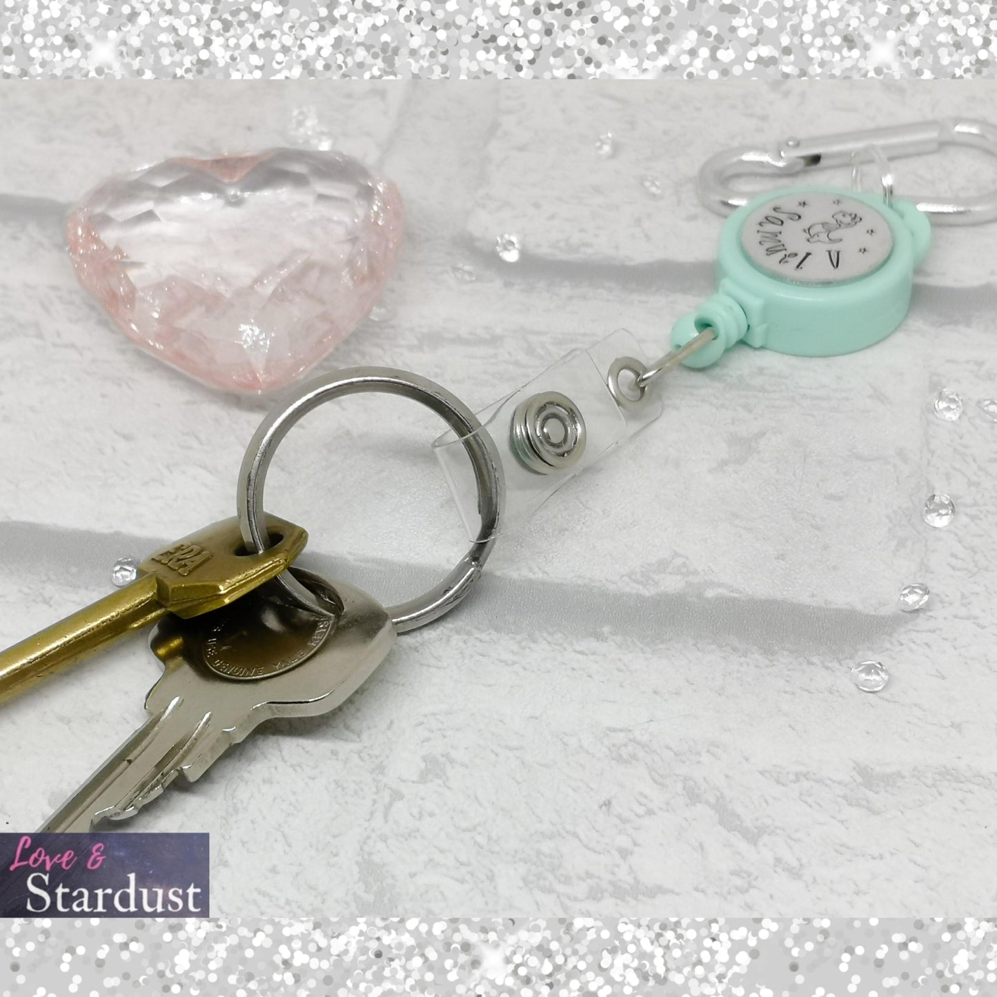 Personalised Retractable Key Fob