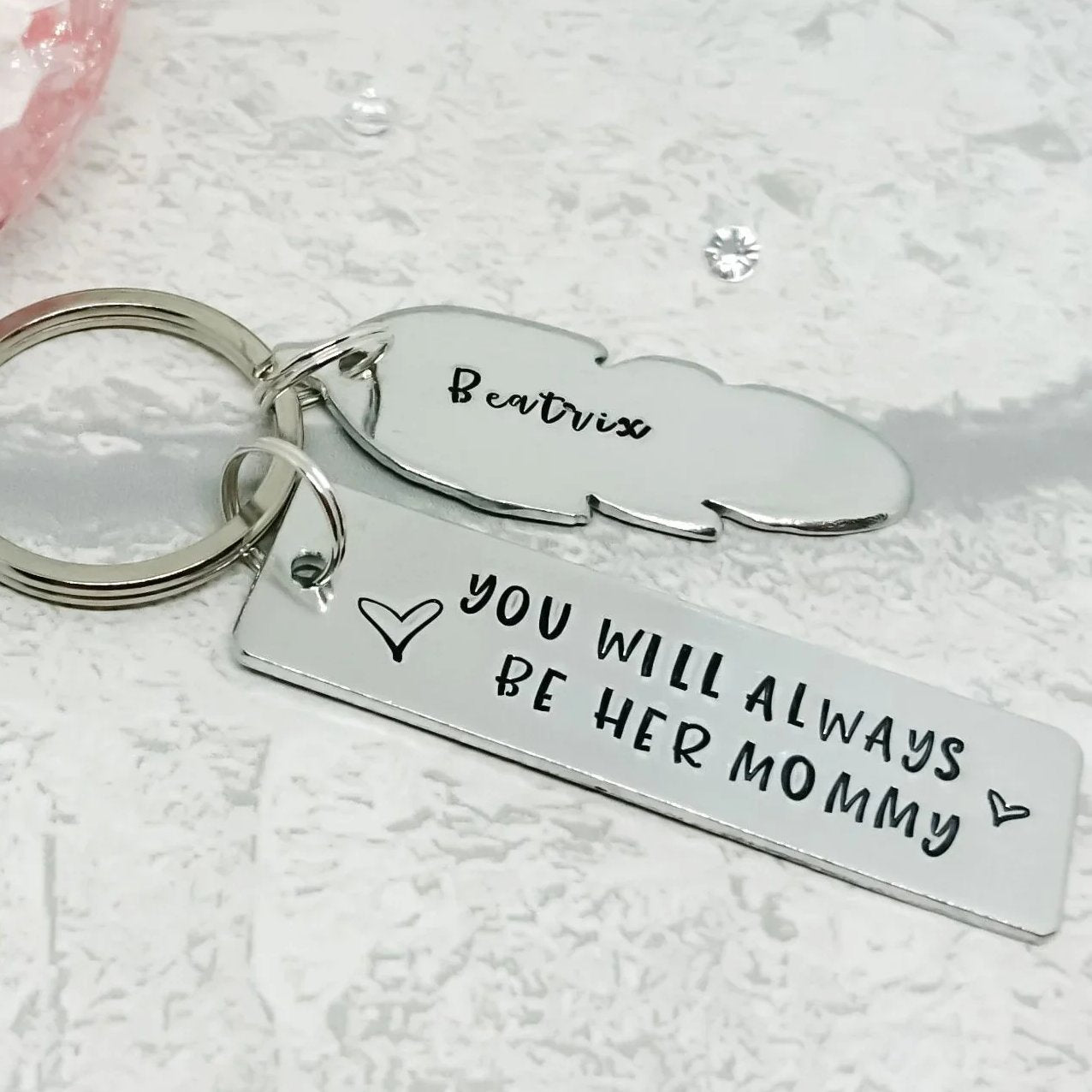 YOU WILL ALWAYS BE Personalised Keyring for Baby's Mummy