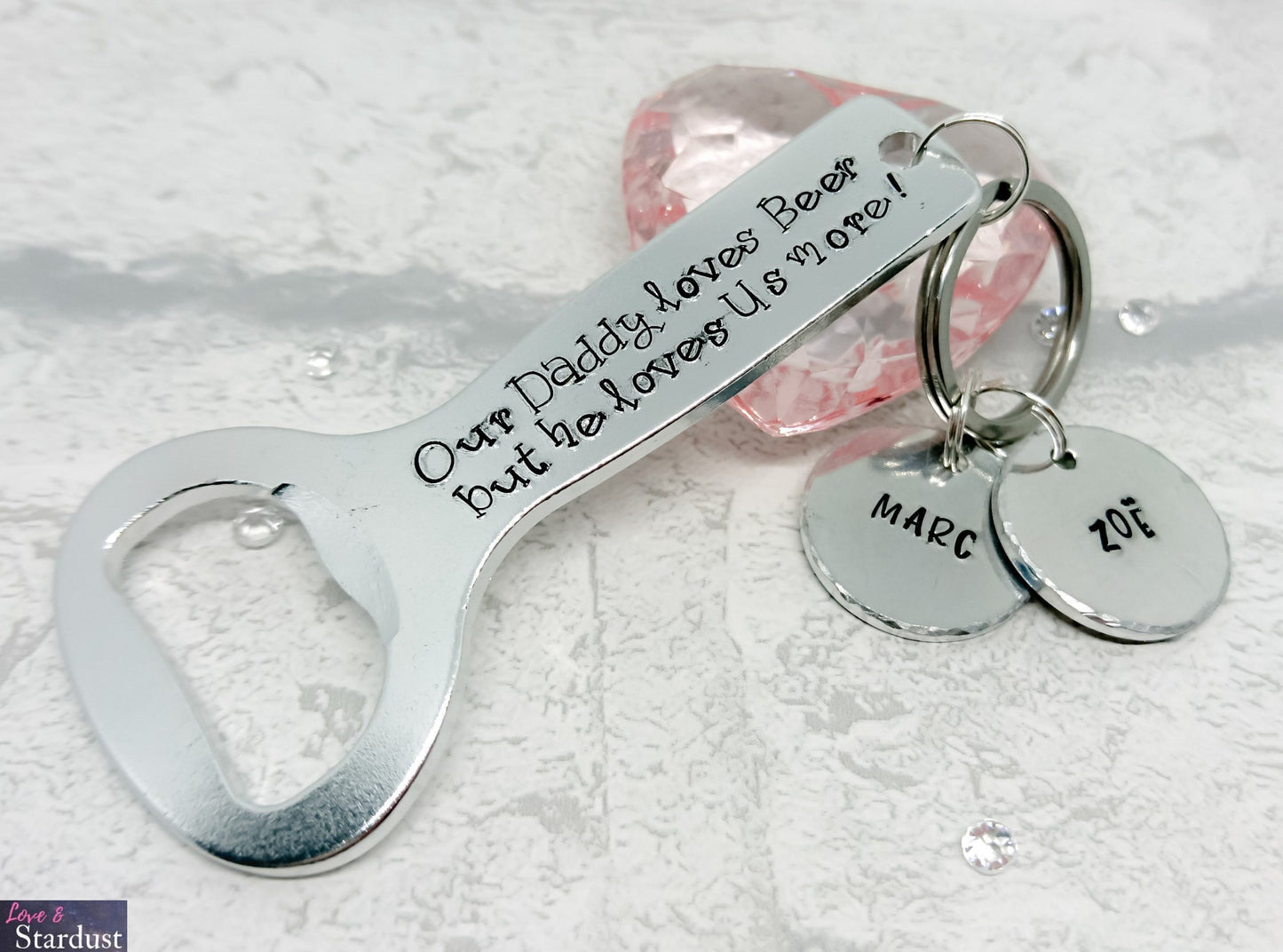 OUR DADDY LOVES BEER Personalised Bottle Opener