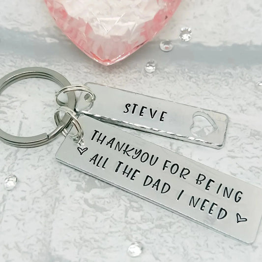 STEP DAD Personalised Keyring