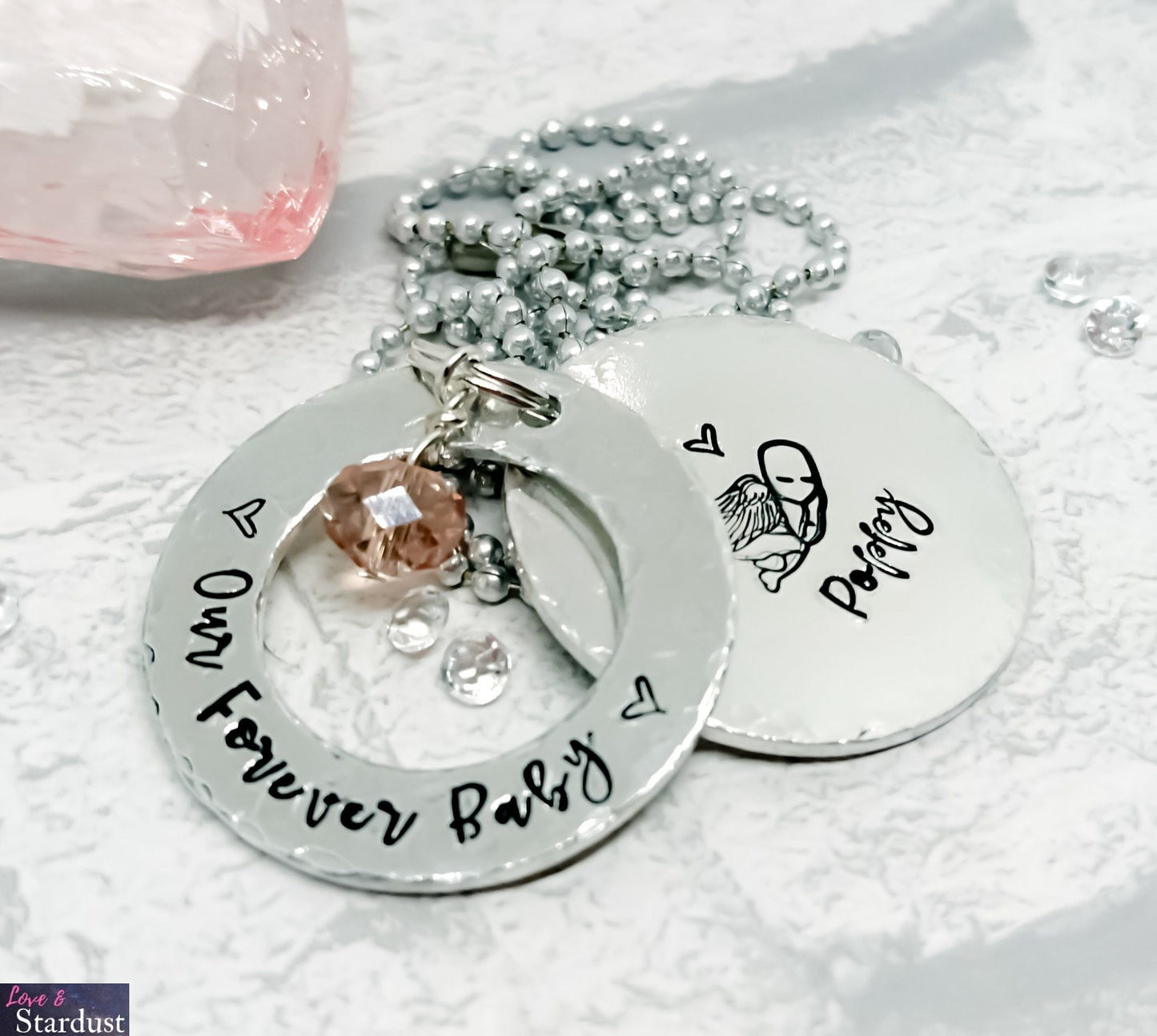 SINGLETON ANGEL BABY Personalised Fashion Necklace