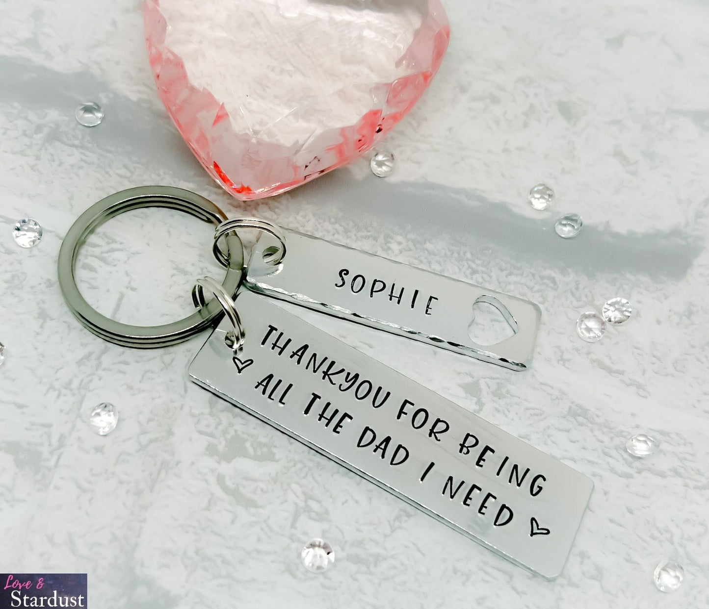 STEP DAD Personalised Keyring