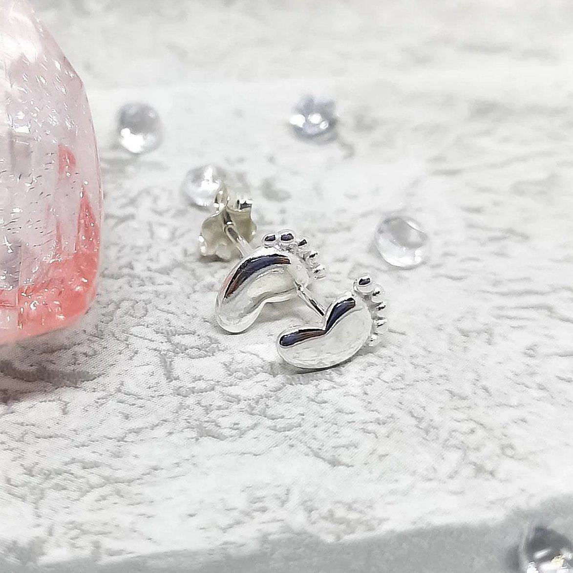 BABY FEET Sterling Silver Earrings