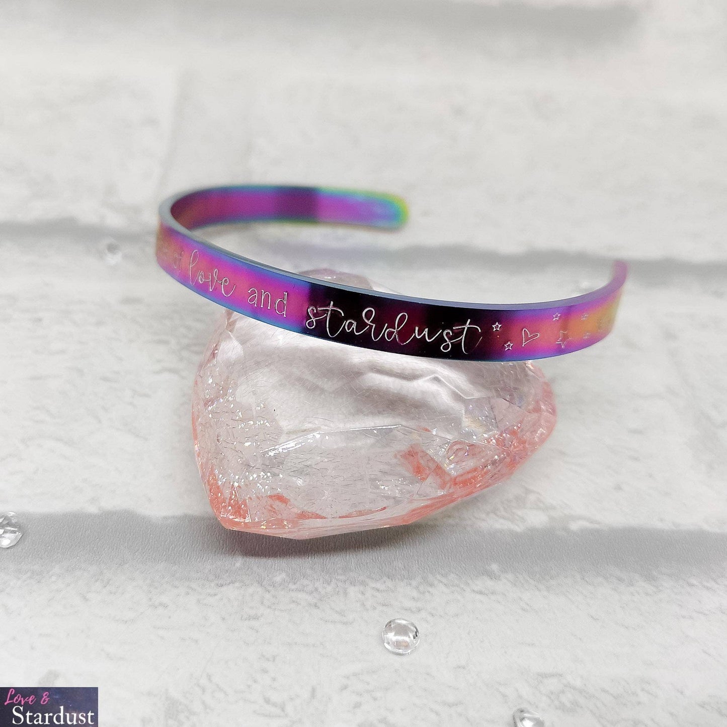 YOU ARE MADE OF LOVE & STARDUST Cuff Bracelet